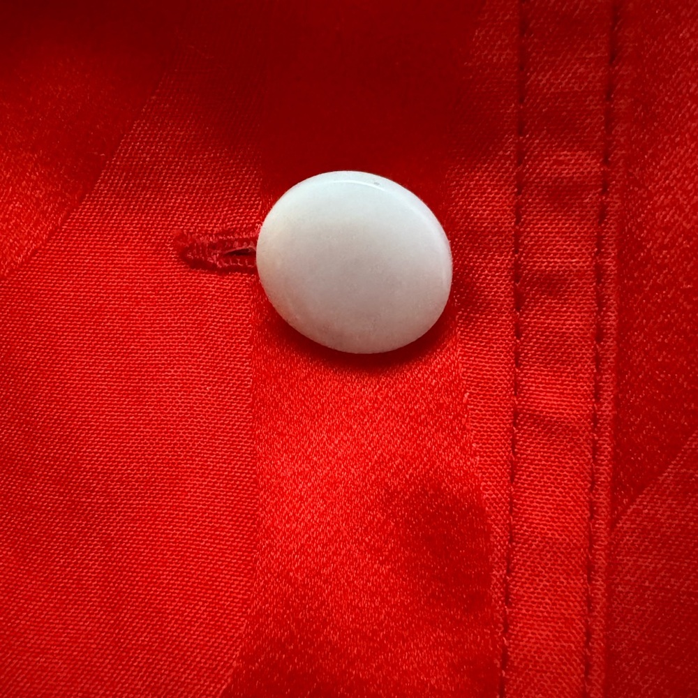 Valentino Boutique Vintage '80s Red Buttoned Shift Dress - Picture 12 of 14